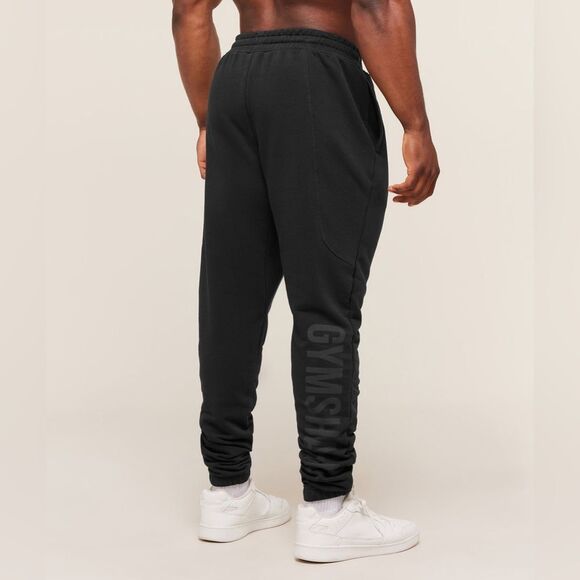 Gymshark POWER JOGGERS Oversized Fit size S Black - Picture 1 of 9